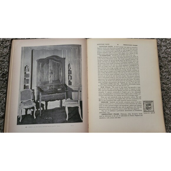 Vtg The Encyclopedia of Furniture by Joseph Aronson (HC 1944-5th printing) - Picture 4 of 4